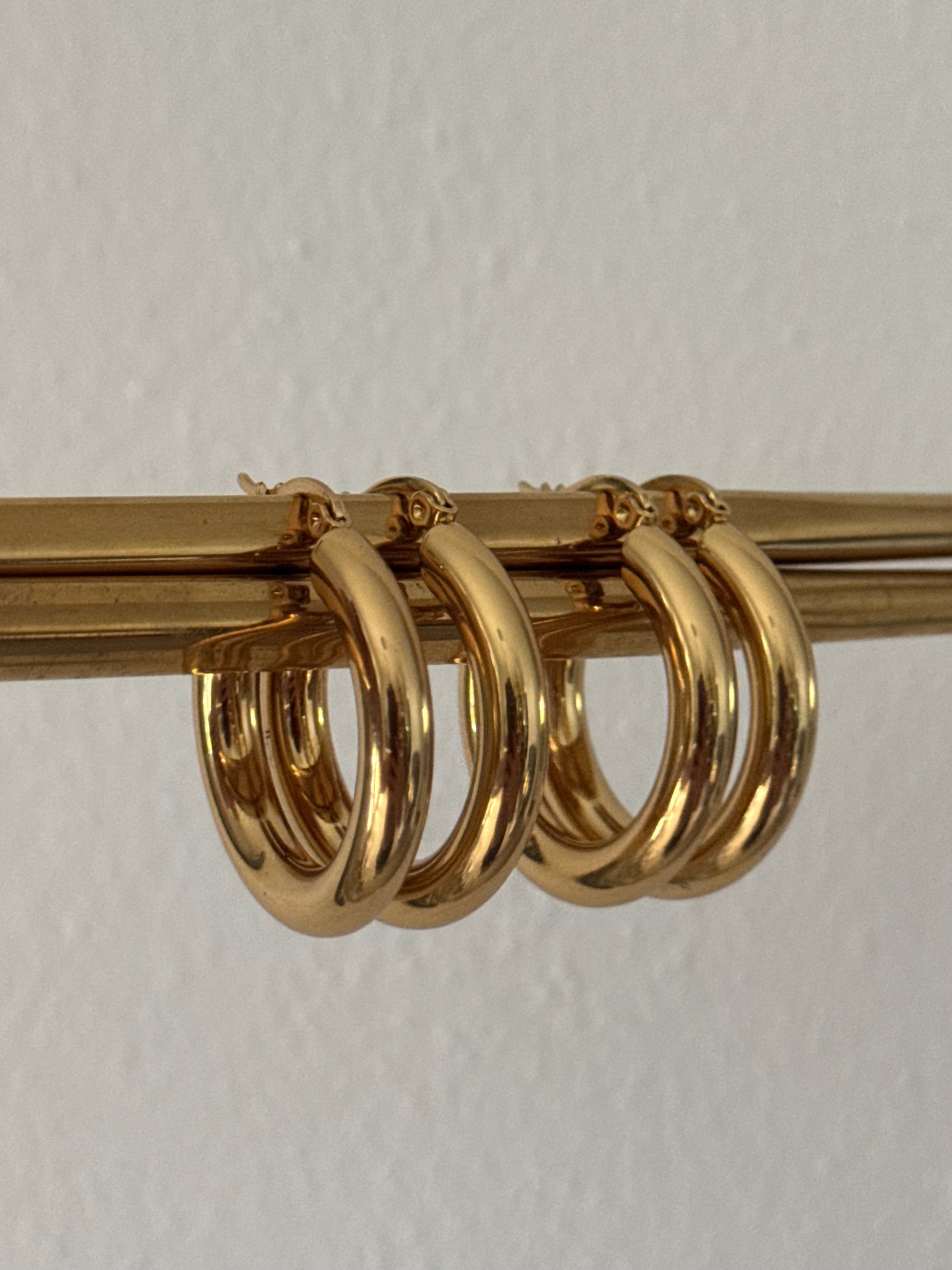 Chunky Golden Hoops