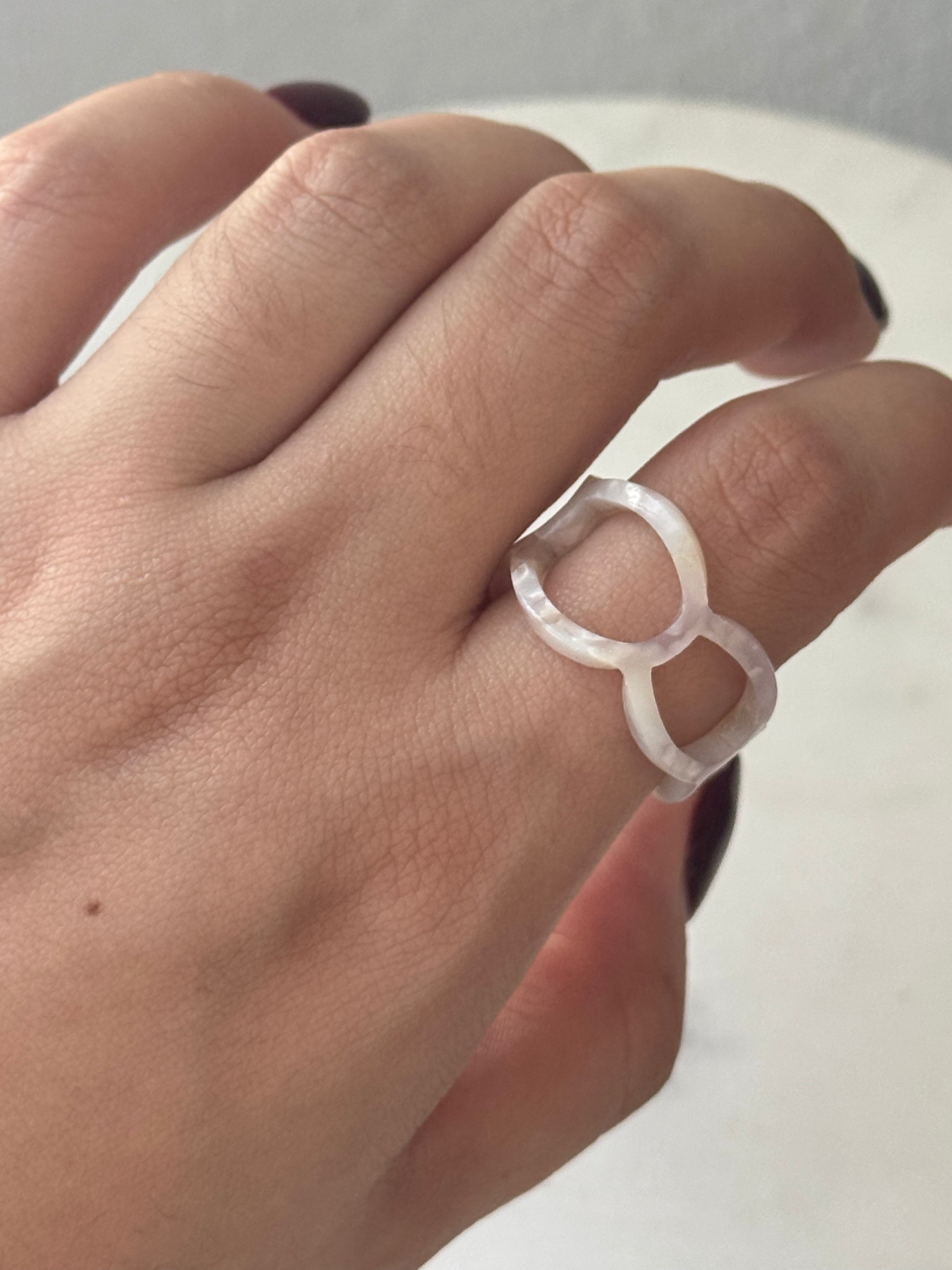 Acrylic Marble Ring