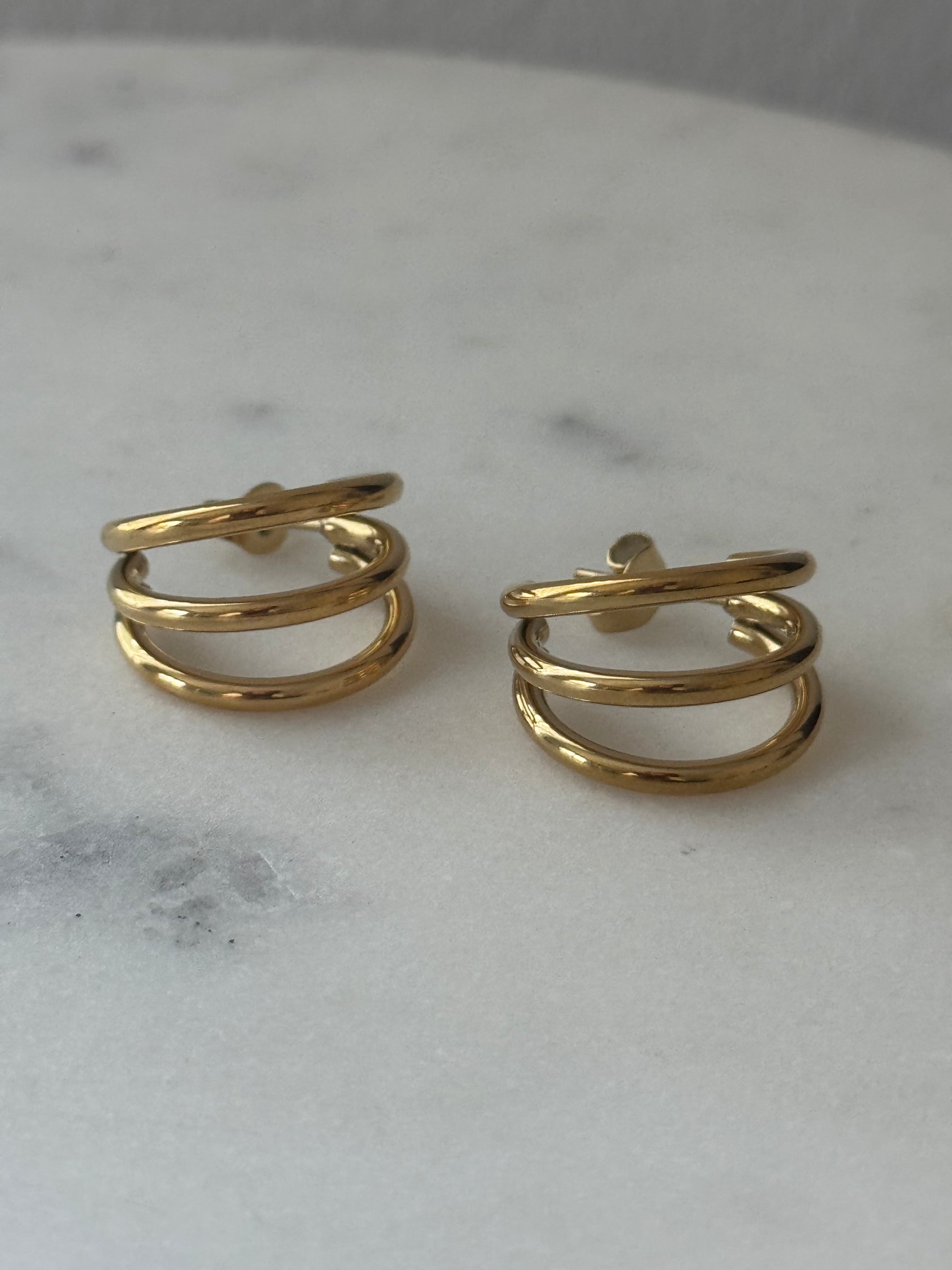 Zara Semi Hoop Studs