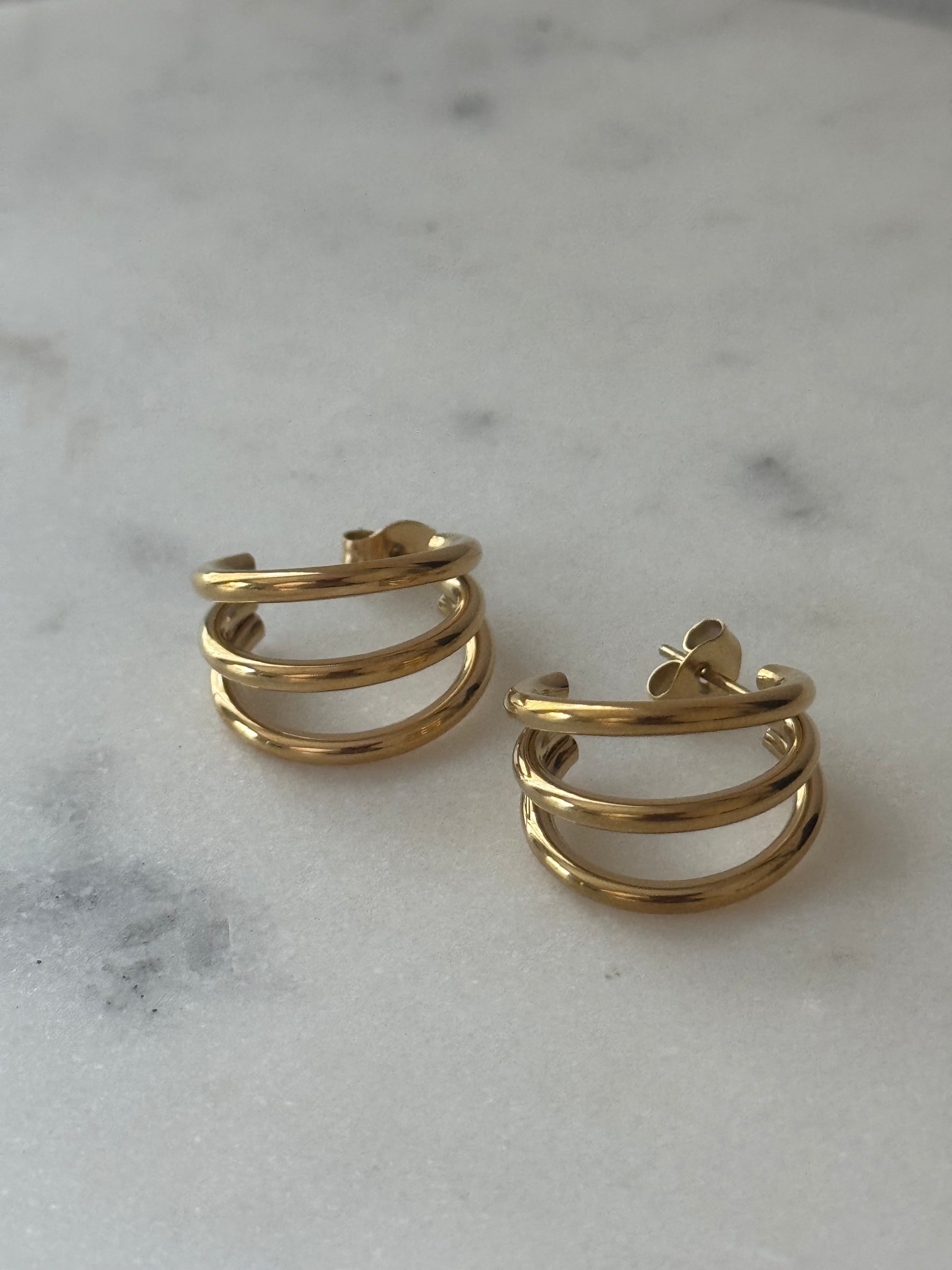 Zara Semi Hoop Studs